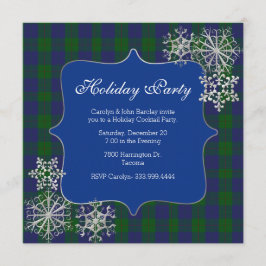 Barclay Clan Tartan Plaid Custom Christmas Party Kaart