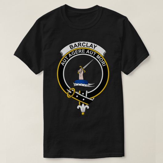 Barclay Crest Tartan Clan Schotse lan T-shirt (Design voorkant)