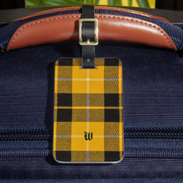 Barclay Dress Clan Tartan Met Monogram Bagagelabel