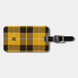 Barclay Dress Clan Tartan Met Monogram Bagagelabel