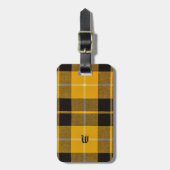 Barclay Dress Clan Tartan With Monogram Bagagelabel (Voorkant verticaal)