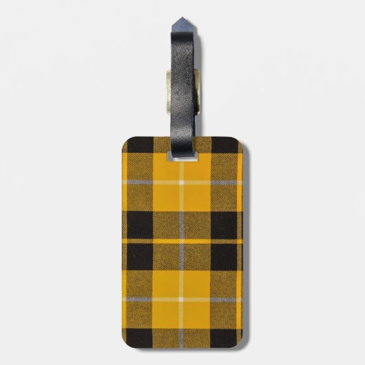 Barclay Dress Clan Tartan With Monogram Bagagelabel (Achterkant verticaal)