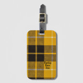 Barclay Dress Clan Tartan With Monogram Name Bagagelabel (Voorkant (verticaal))