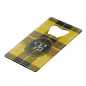 Barclay Dress Tartan en monogram Creditkaart Flessenopener (Achterkant Gekanteld)