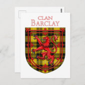 Barclay Dress Tartan Scottish Pset Briefkaart (Voorkant / Achterkant)