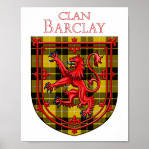 Barclay Dress Tartan Scottish Pset Poster