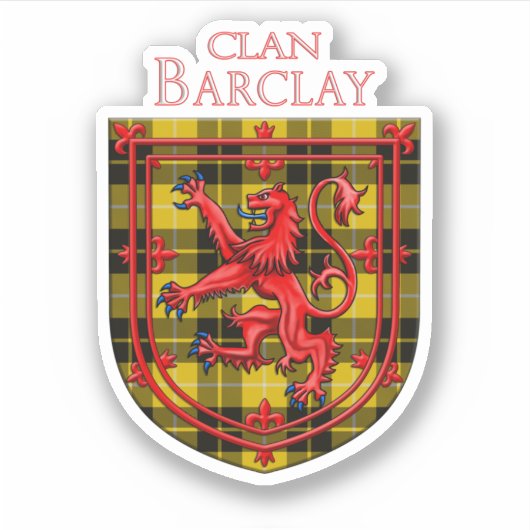 Barclay Dress Tartan Scottish Pset Sticker (Voorkant)