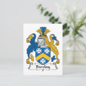 Barclay Family Crest Briefkaart (Staand voorkant)