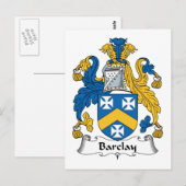 Barclay Family Crest Briefkaart (Voorkant / Achterkant)