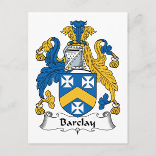 Barclay Family Crest Briefkaart