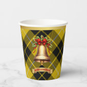 Barclay gepersonaliseerde Tartan Kerstmis Papieren Bekers (Voorkant)