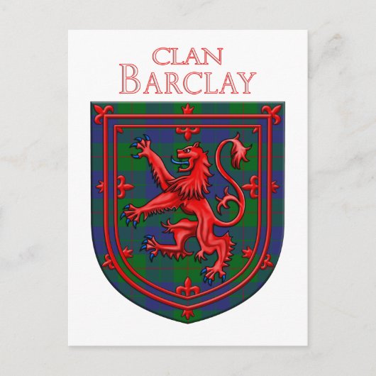 Barclay Hunting Tartan Scottish Pset Briefkaart (Voorkant)