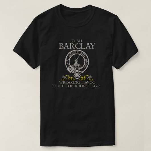 Barclay Jurk Clan crest Schotse achternaam tartan  T-shirt (Design voorkant)