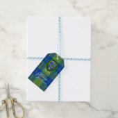 Barclay Schotse Clan Tartan & Wapen Cadeaulabel (Met Touw)