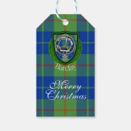 Barclay Schotse Clan Tartan & Wapen Cadeaulabel