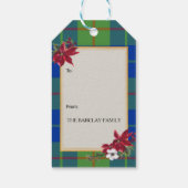 Barclay Schotse Clan Tartan & Wapen Cadeaulabel (Achterkant)
