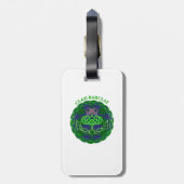 Barclay Schotse Schotse distel Bagagelabel (Achterkant verticaal)