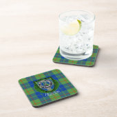 Barclay Scottish Clan Tartan & Crest Bier Onderzetter (Rechterzijde)