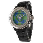 Barclay Scottish Clan Tartan & Crest Horloge (Gekanteld)