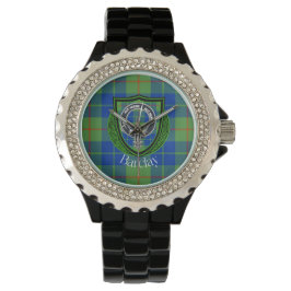 Barclay Scottish Clan Tartan & Crest Horloge