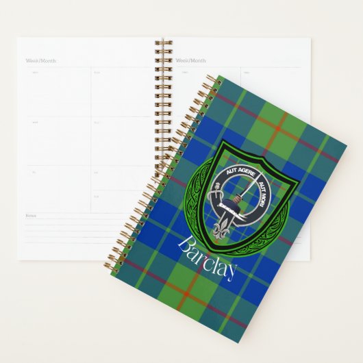 Barclay Scottish Clan Tartan & Crest Planner (Display)