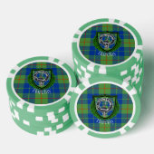 Barclay Scottish Clan Tartan & Crest Poker Chips (Opstapeling)