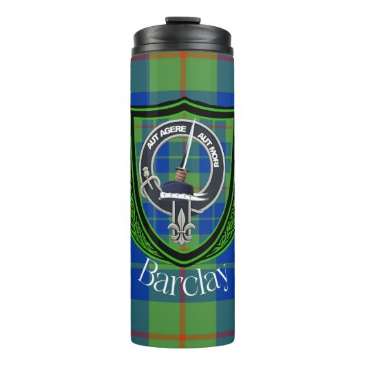 Barclay Scottish Clan Tartan & Crest Thermosbeker (Voorkant)