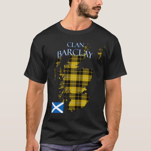 Barclay Scottish Clan Tartan Schotland T-shirt (Voorkant)