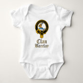 Barclay Scottish Crest Tartan Clan Name Clothes Romper (Voorkant)