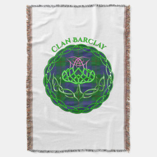 Barclay Scottish Tartan Celtic Thistle Deken