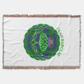 Barclay Scottish Tartan Celtic Thistle Deken (Voorkant)