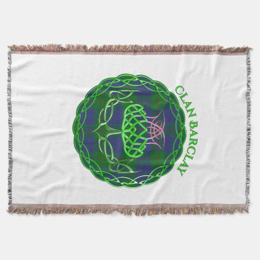 Barclay Scottish Tartan Celtic Thistle Deken (Voorkant)