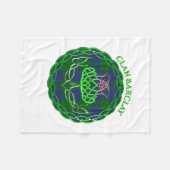 Barclay Scottish Tartan Celtic Thistle Fleece Deken (Voorkant (Horizontaal))