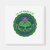 Barclay Scottish Tartan Celtic Thistle Magneet (Voorkant)