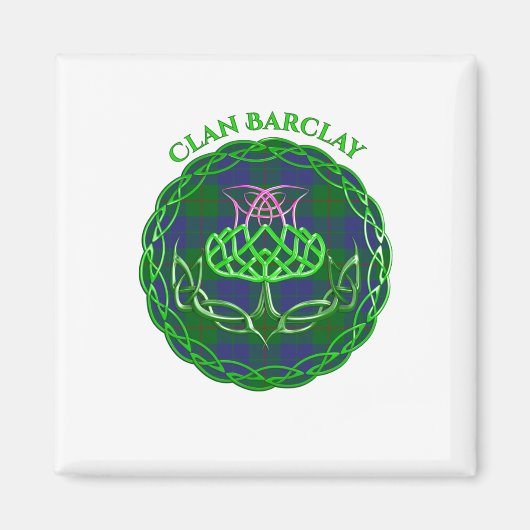 Barclay Scottish Tartan Celtic Thistle Magneet (Voorkant)