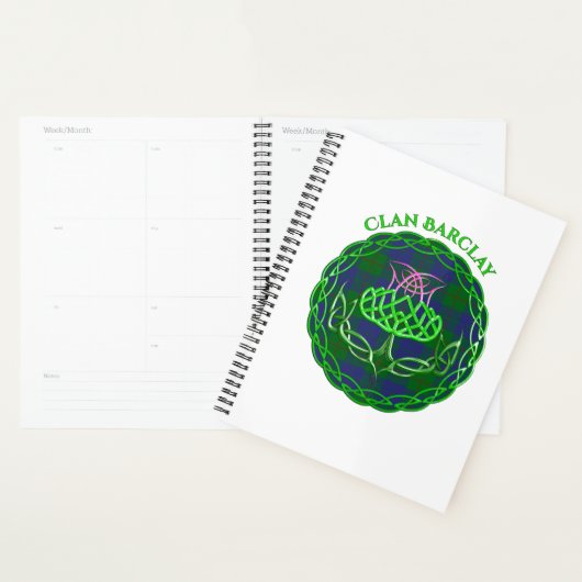 Barclay Scottish Tartan Celtic Thistle Planner (Display)