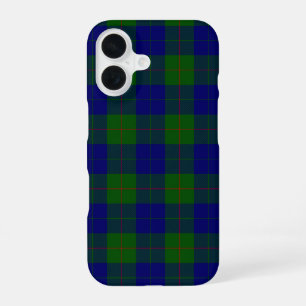Barclay tartan blauw groen geruit iPhone 16 hoesje