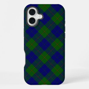 Barclay tartan blauw groen geruit iPhone 16 plus hoesje