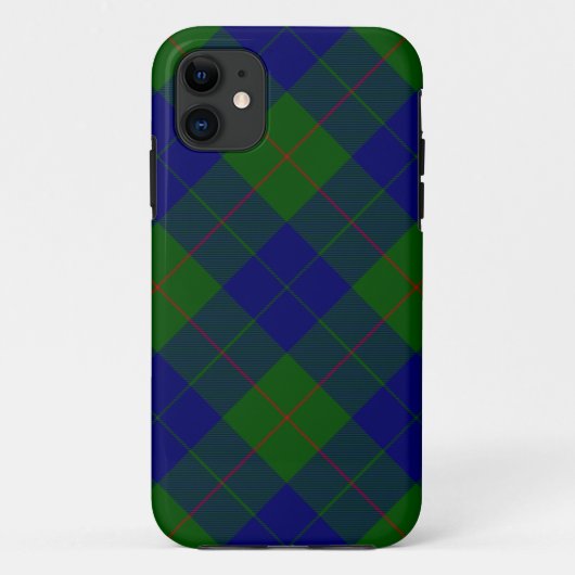 Barclay tartan blauw groen ruit Case-Mate iPhone case (Achterkant)