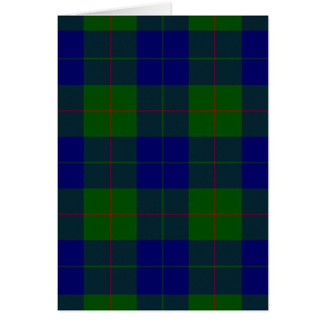 Barclay tartan blauwe groene vleid (Voorkant)