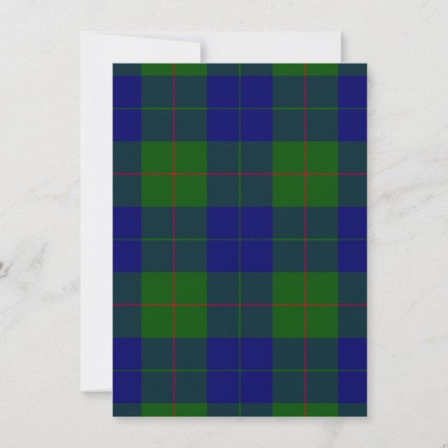 Barclay tartan blauwe groene vleid (Voorkant)