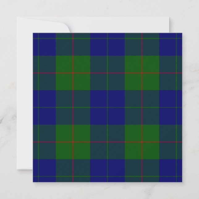 Barclay tartan blauwe groene vleid (Voorkant)