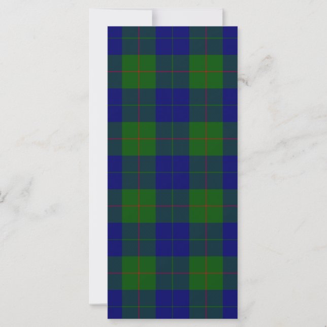 Barclay tartan blauwe groene vleid (Voorkant)