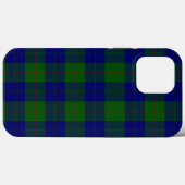 Barclay tartan blauwe groene vleid Case-Mate iPhone case (Achterkant (horizontaal))