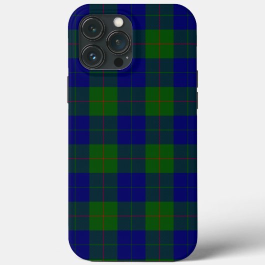 Barclay tartan blauwe groene vleid Case-Mate iPhone case (Achterkant)