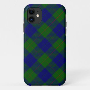 Barclay tartan blauwe groene vleid Case-Mate iPhone case