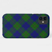 Barclay tartan blauwe groene vleid Case-Mate iPhone case (Achterkant (horizontaal))