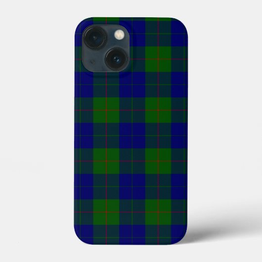 Barclay tartan blauwe groene vleid Case-Mate iPhone case (Achterkant)