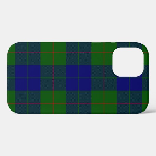 Barclay tartan blauwe groene vleid Case-Mate iPhone case (Achterkant (horizontaal))