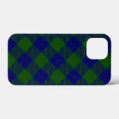 Barclay tartan blauwe groene vleid Case-Mate iPhone case (Achterkant (horizontaal))